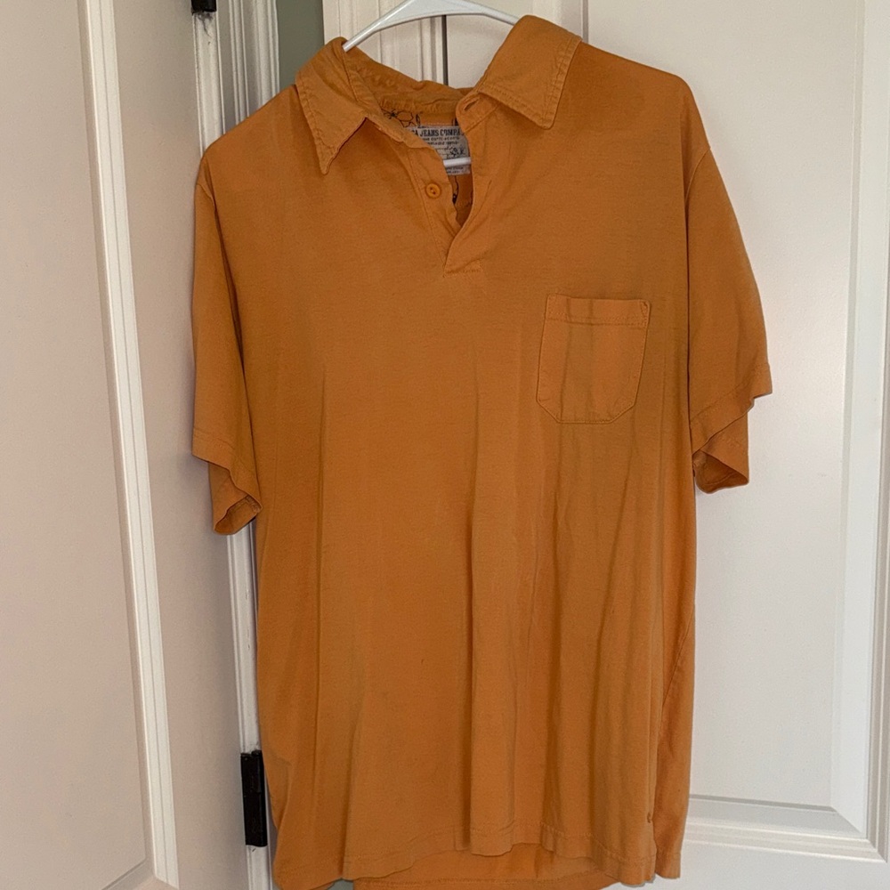 Nautica Short Sleeve Polo in Mustard Gold